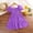 Purple, variant on NordicNest Girls Summer Dress Dresses Sleeves Short Sleeved Pleated Polka Dot Princess Dress Beach Dress Relax Fit Outfits