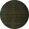 thumbnail image 1 of Ahgly Company Machine Washable Indoor Round Persian Turquoise Blue Traditional Area Rugs, 8' Round, 1 of 4