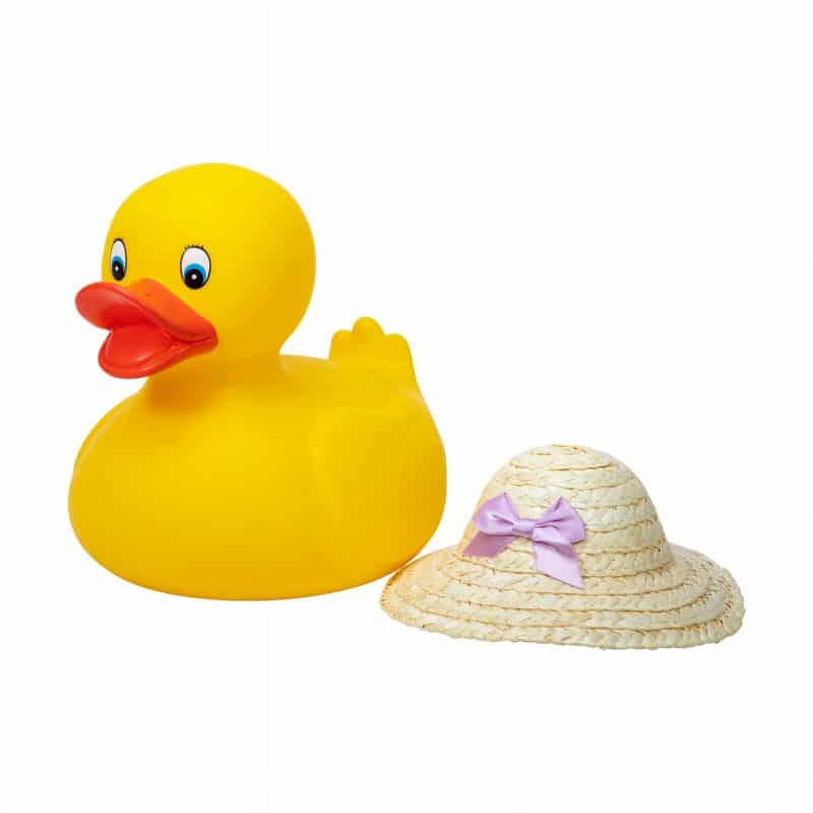 Schylling Large Classic Yellow Rubber Ducky (10in tall, styles vary) - image 4 of 7