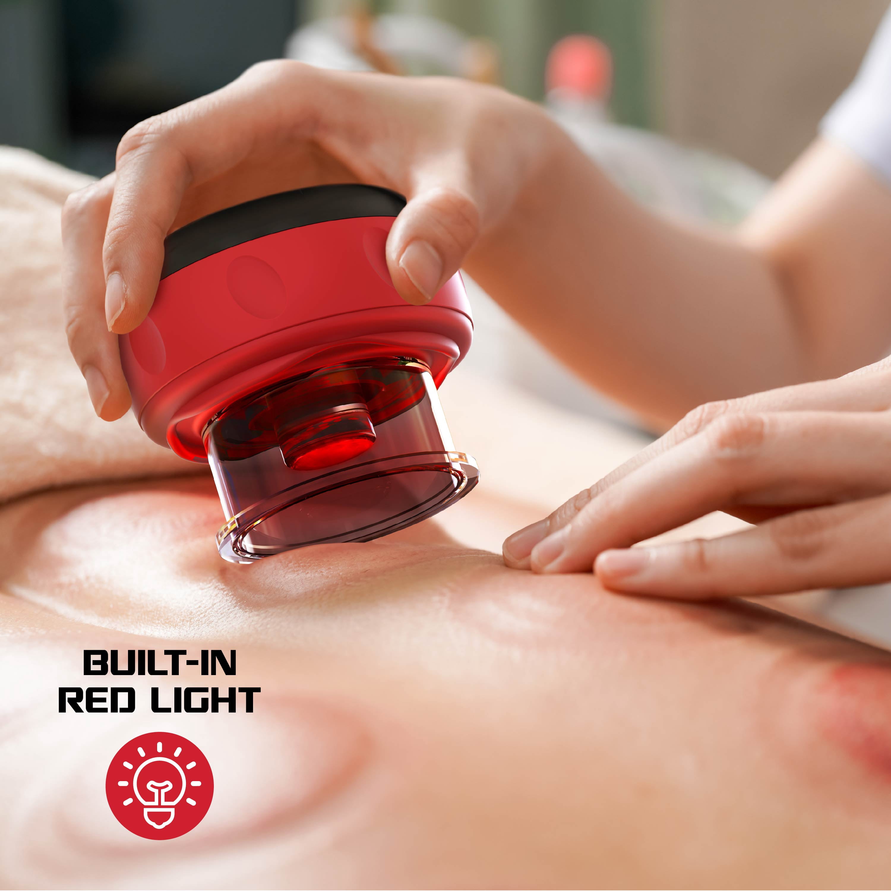 FitRx  Cupping Massager, 4-in-1 Cupping Therapy with Multiple Heat and Suction Levels
