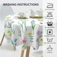 thumbnail image 6 of Spring Flowers Tablecloth Round Table Cover Washable Stain and Wrinkle Resistant Water-Proof Table Cloth 60 Inches, 6 of 6