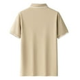 thumbnail image 3 of Dagegui Men's Breathable Golf Tennis Shirts Quick Dry Performance Sport T-Shirt Collared Short Sleeve Khaki Tee Summer Wear M, 3 of 3