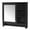 Black_30", variant on GZXS 36" Bathroom Wall Cabinet with Mirror, Mirrored Medicine Cabinet with Soft Close Door, 6 Open Compartments and Towel Rod, Wall Mounted Over Toilet Storage Cabinets with Adjustable Shelf, White
