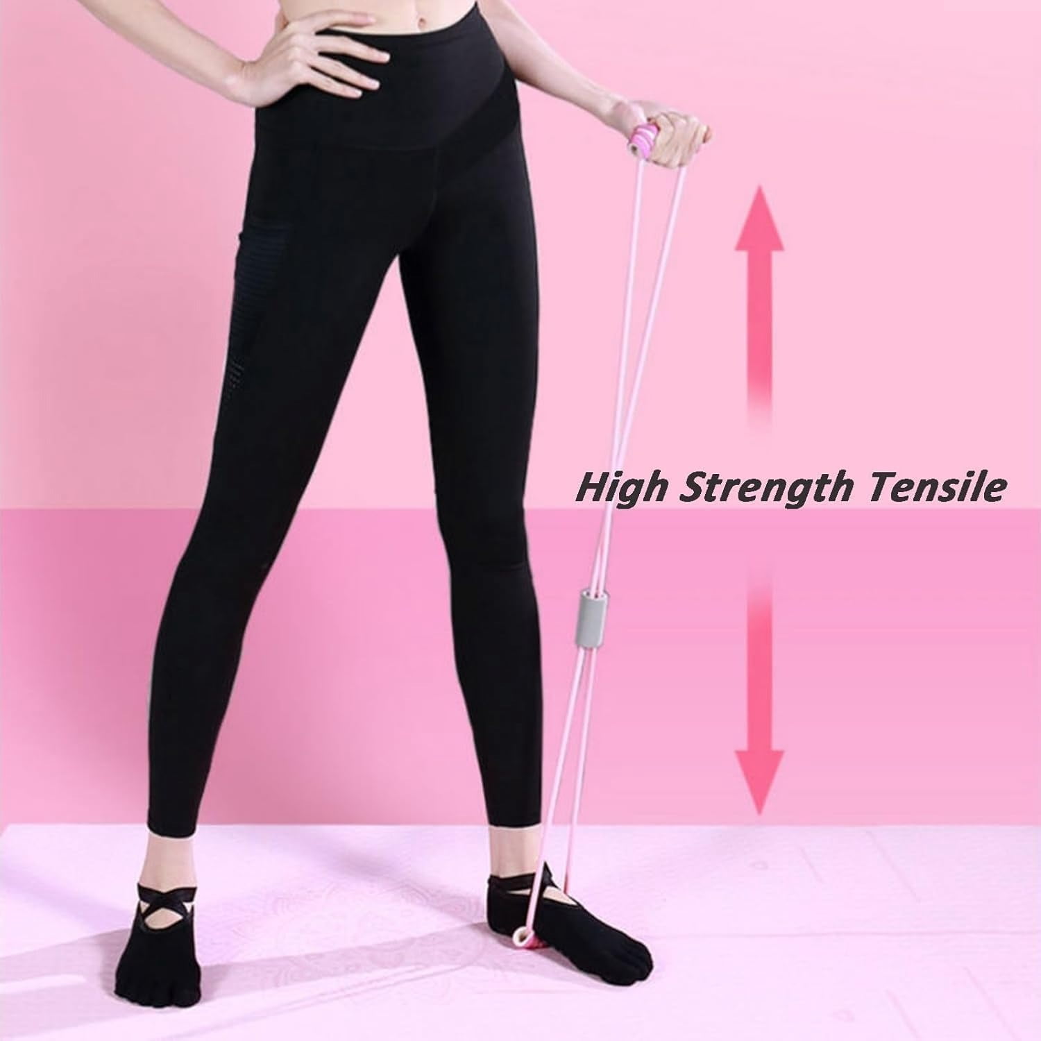 Resistance Band – Figure 8 Resistance Band with Handles for Full-Body Workouts, Strength Training, and Exercise Elastic Rope for Home or Gym