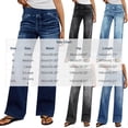 thumbnail image 3 of Karymi Jean Shorts Elastic Waist Denim Wide Leg Pants, Washed Stretch Jeans With Side Pockets Casual Trousers, 3 of 5