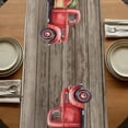 thumbnail image 5 of Table Runners 72 Inches Long Dress Scarves, Independence Day Farmhouse Kitchen Table Runner, Coffee Tablerunners, Red Truck Watermelon Star Wooden Grain 16x72 Inch, 5 of 9