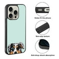 thumbnail image 2 of WIRESTER Shockproof Soft Rubber Cover Case for Apple iPhone 16 Pro 6.3" 2024, Animal Merle Aussie Australian Shepherd Dog On Aero Blue Background, 2 of 5