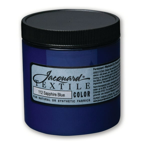 Jacquard Textile Color - Fabric Paint - (8 oz) - Sapphire Blue