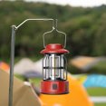 thumbnail image 4 of Vintage Style Rechargeable Camping Lantern - Portable Tent Light with Dimmer Switch, Hanging Ring - 13.8x9x8.4cm - ABS Material - Requires 3 AA Batteries, 4 of 4