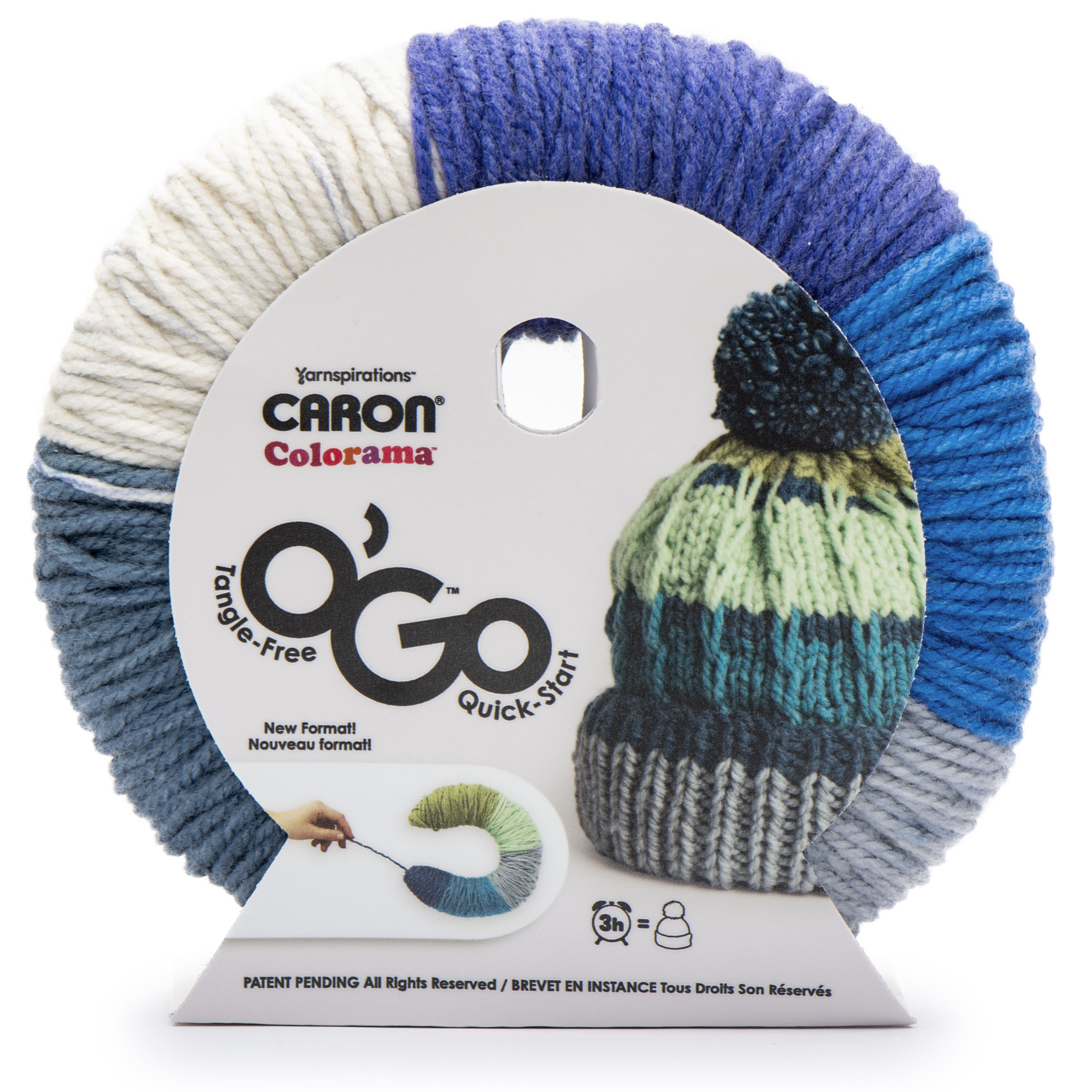 Caron Cotton Ripple Cakes Summer Rain Knitting & Crochet Yarn