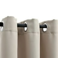 thumbnail image 3 of Charmma Blackout Curtains with Rings 2 pcs Beige 37"x95" Fabric, 3 of 4