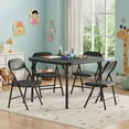 thumbnail image 2 of 5 Piece Folding Kids Table and Chairs,Reading and Playing, Boys Girls Children Activity Table and Chairs Set for Dining Room Daycare Classrooms, 2 of 9