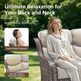 thumbnail image 5 of Jentlehouse Luxury Outdoor Swivel Rocking Chairs Set of 2,Outdoor All-Weather Wicker Rattan Patio Gliders with 6'' Thick Cushions and High Back for Balcony Porch Deck Lawn Poolside, 5 of 9