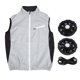 thumbnail image 1 of Chaleco de enfriamiento para hombres y mujeres, ropa con aire acondicionado de malla transpirable ajustable de 3 niveles con 2 ventiladores para trabajo en climas cálidos XL, 1 of 8