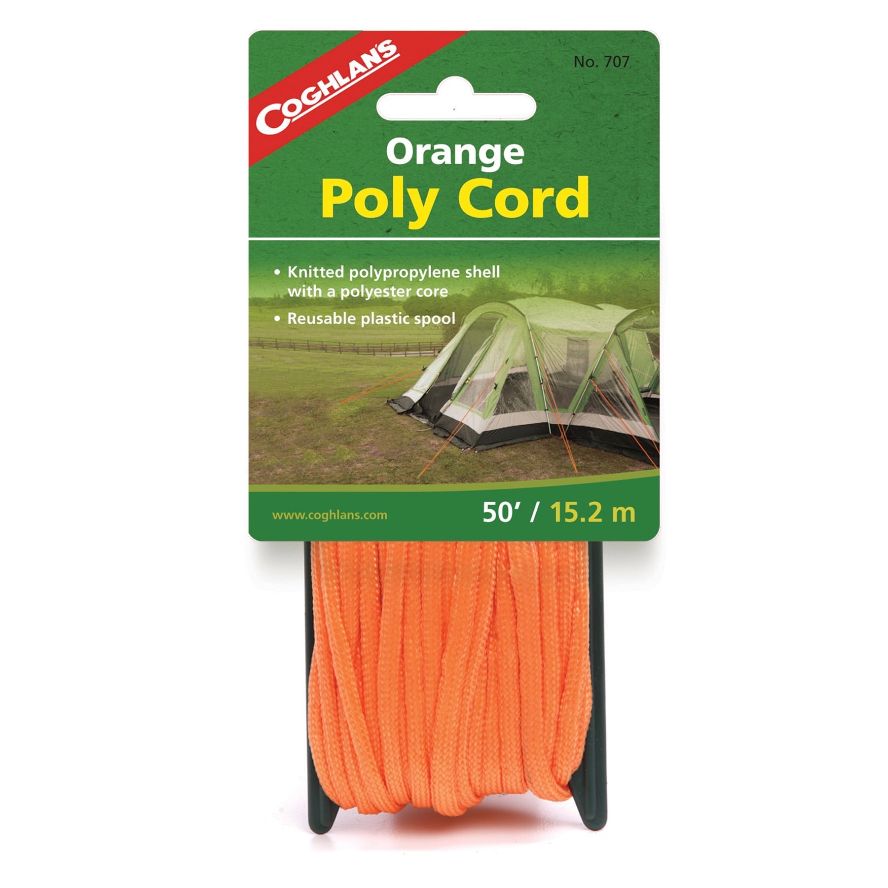 Coghlan's Multi Purpose Utility Cord Polypropylene Rope for Guy Line Clothesline 