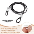thumbnail image 4 of Uxcell Aluminum Crimping Loop Sleeve, Wire Rope Stop Sleeve Round Crimp Ferrules for Wire Rope and Cable 3/16"(5mm), 4 of 7