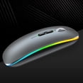 thumbnail image 3 of Mistaha Souris Sans Fil Double Mode 2.4G+Bluetooth5.1, Souris Ergonomique 3 Vitesses Réglable DPI Batterie Lithium Rechargeable 500mAh Intégrée, 3 of 8