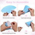 thumbnail image 4 of Uxcell 20Pcs Mini Birthday Party Hats, Colorful Paper Party Hat, Adjustable Cone Caps Birthday Decorations for Stuffed Animals Adults Parties Supplies Wedding Celebration, Light Blue, 4 of 6