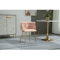 thumbnail image 3 of Tzicr Velvet Dining Side Chairs, Pink (Set of 4), 3 of 6