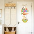 thumbnail image 6 of REZUOFI 2 Pcs Easter Door Hanging Decoration with Cute s and Spring Floral Patterns, Vibrant Colorful Party Scene Pendant for Home Wall Window Doorway Indoor Outdoor Holiday Decor, 6 of 7