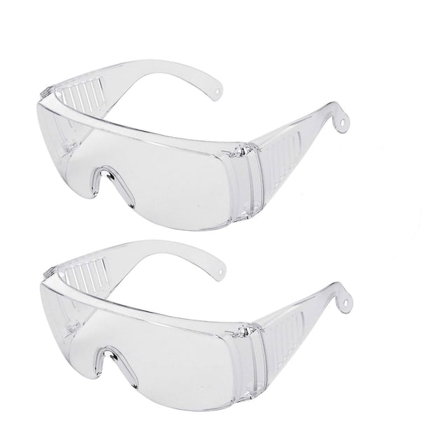Gafas de seguridad para gafas, lentes de seguridad para el trabajo resistentes a la niebla, transparentes, de alta resistencia y fuerte transparencia, 2 uds.