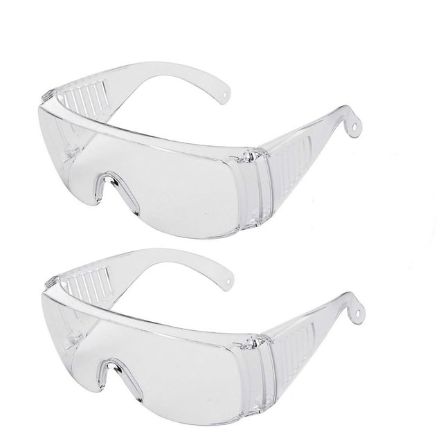 Gafas de seguridad para gafas, lentes de seguridad para el trabajo resistentes a la niebla, transparentes, de alta resistencia y fuerte transparencia, 2 uds.