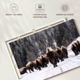 thumbnail image 6 of Elephant Stock Bison Herd In Winter Wall Art - Horizontal Canvas Wall Art - Living Room Wall Decor - Animal Canvas - Gray And Brown Decor - 51" x 34", 6 of 8