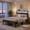 Brown, variant on Bexfil Twin Platform Bed with Charging Station and LED Lights,Wood Headboard Bed Frame with USB Ports and Power Outlet, Noise-Free, No Box Spring Needed, Black