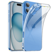 Shamo's Clear TPU Case for iPhone 16  with Camera Protection, Ultra Slim, Shockproof, Anti-Yellowing, Scratch-Resistant, Wireless Charging Compatible, Enhanced Grip  Transparent