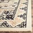 thumbnail image 3 of SAFAVIEH Restoration Vintage Katharine Border Wool Area Rug, Ivory/Charcoal, 6' x 6' Square, 3 of 7