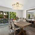thumbnail image 6 of DingLiLighting 8 Light Crystal Chandeliers Glass Shade Drum Chandeliers Ceiling Lights Gold Semi Flush Mount Ceiling Light Fixtures for Living Room Bedroom Dining Kitchen, E12 Bulb include, 6 of 7