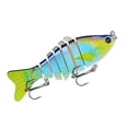 thumbnail image 1 of Cucharas Cebos Señuelos de pesca duros 2 anzuelos Junta de plástico ABS Señuelo para truchas Bass Walleyes Tipo 3, 1 of 7
