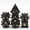 Black Gold, variant on Cusdie Metal Dice Set, 7 Pcs DND Metal Dice, Pinwheel Design Polyhedral Dice Set, for Role Playing Game D&D Dice MTG Pathfinder