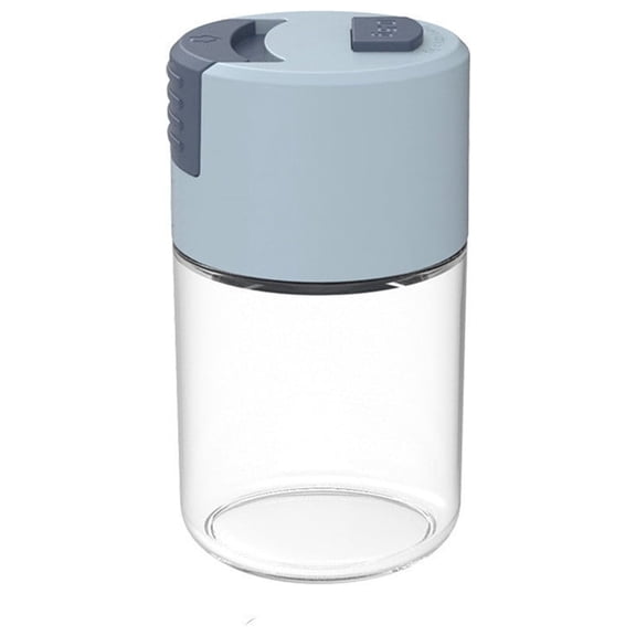 Gnmfd Metering Seasoning Shaker Press Type 0.5g Quantitative Spice Dispenser, Precise Salt Pepper Sugar Control Glass Seasoning Jar for Kitchen Cooking Home Restaurant