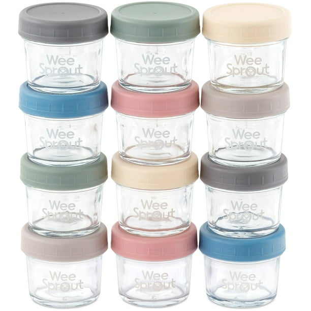 WEESPROUT Glass Baby Food Storage Containers | Set of 12 ...
