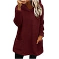 thumbnail image 3 of Meichang Womens Sherpa Fleece Hoodies Winter Soft Warm Fuzzy Pajama Pullovers Long Sleeve Loose Fit Casual Fluffy Hooded Sweatshirt with Pockets Loungewear, 3 of 9