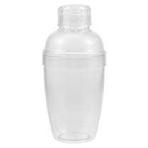 Soimiss Transparent Plastic Cocktail Shaker with Built in Scale for Precise Mixing and Use