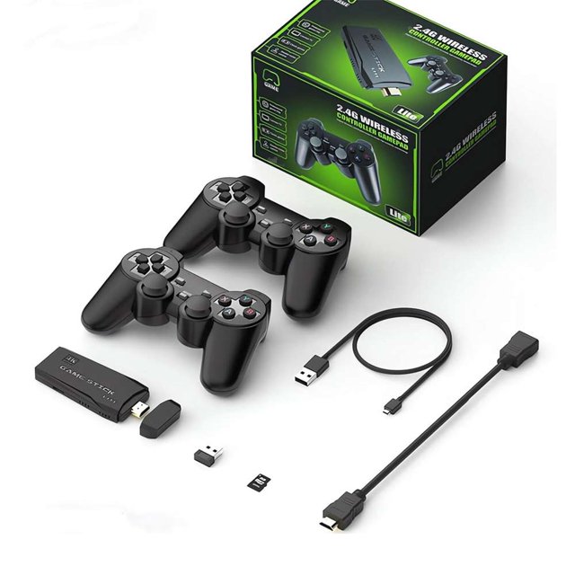 Consola retro DTX M8-4K más de 2000 juego videojuegos Plug & Play para TV + 2 mandos