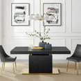 thumbnail image 2 of Modway Vector Expandable Dining Table in Black Gold, 2 of 11