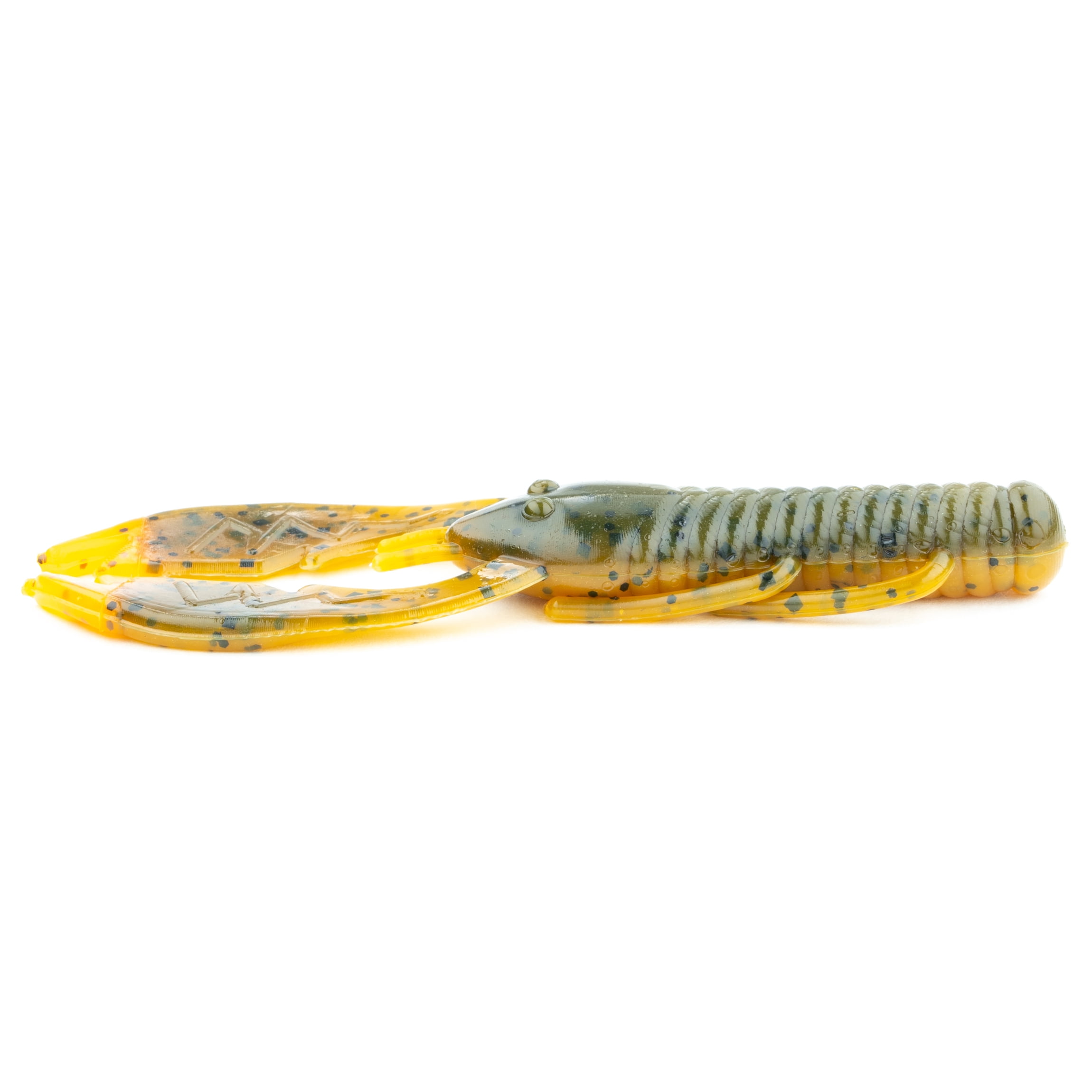 (2 pack) NetBait Paca Slim, Alabama Flare, Crawfish, Fishing Soft Baits, 4in, 7 pieces