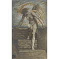 thumbnail image 2 of Elihu Vedder 10x14 Black Ornate Wood Framed Double Matted Museum Art Print Titled: Dawn (1898), 2 of 5
