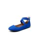 thumbnail image 1 of Zapatos planos con tiras para mujer DREAM PAIRS talla 7.5 azul, 1 of 7