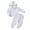 White, variant on Younger Tree Baby Boy Girl Clothes Fall Winter Solid Color Zipper Long Sleeve Hoodie Sweatsuit and Sweatpants Outfits for 2-3T