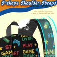 thumbnail image 5 of Game Controller Black Pattern 17" School Backpacks for Teens,Waterproof Oxford Fabric,S-Shape Padded Straps for School,Travel,Hiking,Camping, 5 of 6