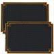 thumbnail image 1 of 2 Alfombrillas de Bar de Goma Antideslizantes de 45 X 30 cm con Borde Dorado para Restaurantes, Barberías, Máquinas de Cortar el Pelo y Coctelería, Color Negro., 1 of 6