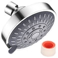 thumbnail image 3 of Moxufan 4-inch Shower Head,High Pressure 5 Spray Modes,Wall-mounted Chrome Finish Round Hand Shower for Bath, 3 of 13