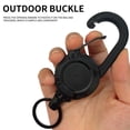 thumbnail image 4 of EGNMCR Backpack Key Chain Belt Back Clip Easy Pull Buckle Convenient Spring Buckle Black Outdoor Buckle Automatic Retractable Buckle Yilad key chain, 4 of 4