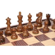 WE Games English Chess Set with Pullout Storage Drawers - 19 inch