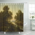 thumbnail image 1 of KSADK Landscape by Alexandre Calame 1830 45 Dutch Painting Oil on Canvas Sunset Shower Curtain 66x72 inch, 1 of 1