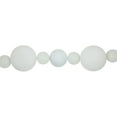 thumbnail image 5 of Northlight 3-Finish Shatterproof Ball Christmas Garland - 6' x 4" - White - Unlit, 5 of 5